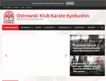 Tablet Screenshot of karate-ostrow.pl